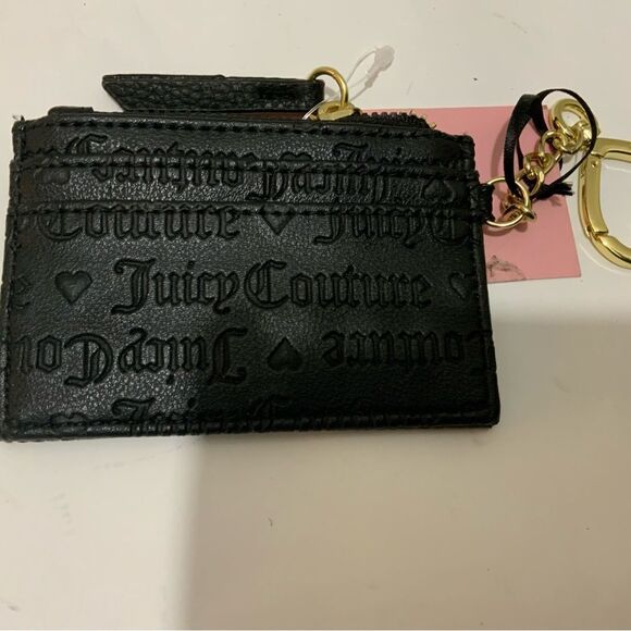 Juicy Couture Black Heart and Soul Forget Me Not Wristlet Purse NWT - Picture 9 of 9